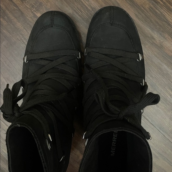 Merrell Shiloh II Hiking Black Boot Size 8 - Picture 7 of 16